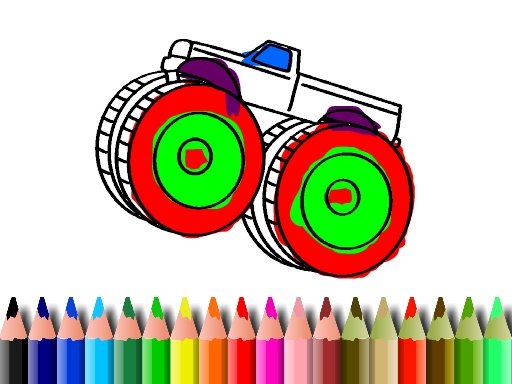 BTS Monster Truck Coloring